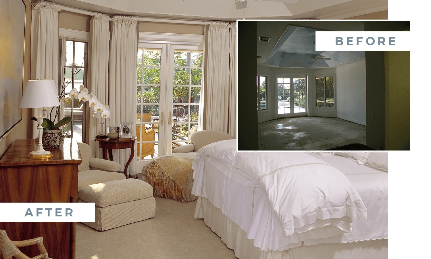 master bedroom after before master bedroom after before